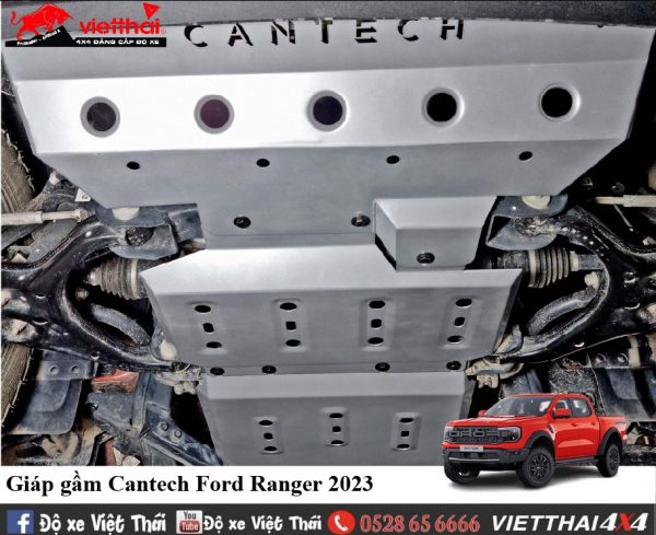 Giáp gầm Cantech cho Ford ranger 2023