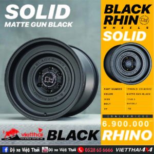 Mâm Black Rhino - Solid Gun Black