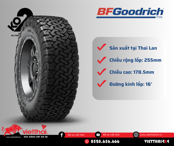 Lop-BFGoodrich-255/70R16-All-Terrain-TA-KO2